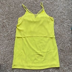 Neon Yellow/Green Spaghetti Strap Dress